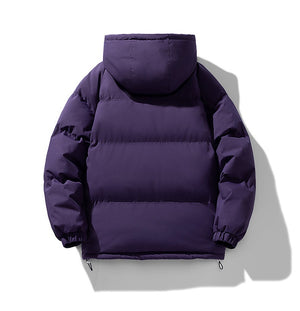 OSLO PUFFER — Oversized Hooded Down Jacket with Elastic Cuffs