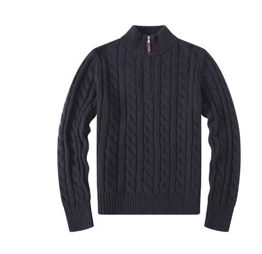 Samuel Cable Knit Half-Zip Sweater