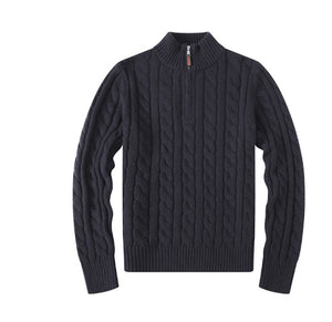 Samuel Cable Knit Half-Zip Sweater